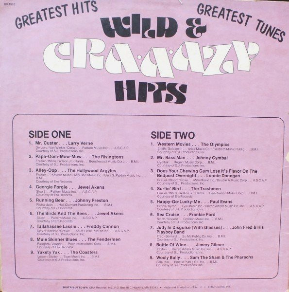 Cover zu Various - Wild And Craaazy Hits | 1978 | Vinyl | Rock, Pop | US Schallplatten Ankauf