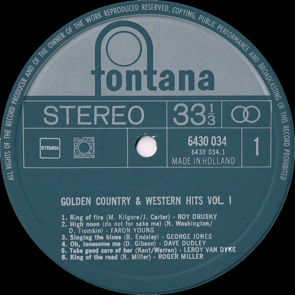 Cover zu Various - Golden Country & Western Hits 1 | Vinyl | Folk, World, & Country | Netherlands
