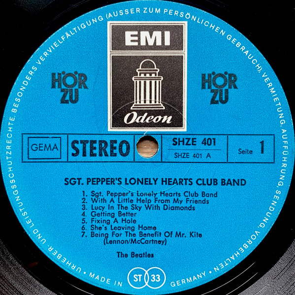Cover zu The Beatles - Sgt. Pepper's Lonely Hearts Club Band | 1969 | Vinyl | Rock | Germany