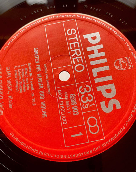 Cover zu Arthur Grumiaux, Clara Haskil, Ludwig van Beethoven - Sämtliche Sonaten Für Klavier Und Violine | 1974 | Vinyl | Classical | Europe