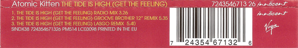 Cover zu Atomic Kitten - The Tide Is High (Get The Feeling) | 2002 | Vinyl | Electronic | Europe