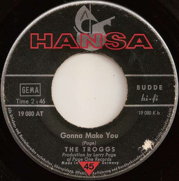 Cover zu The Troggs - I Can't Control Myself / Gonna Make You | 1966 | Vinyl | Rock | Germany