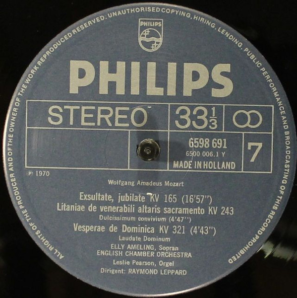 Cover zu Wolfgang Amadeus Mozart - Geistliche Musik | 1974 | Vinyl | Classical | Germany