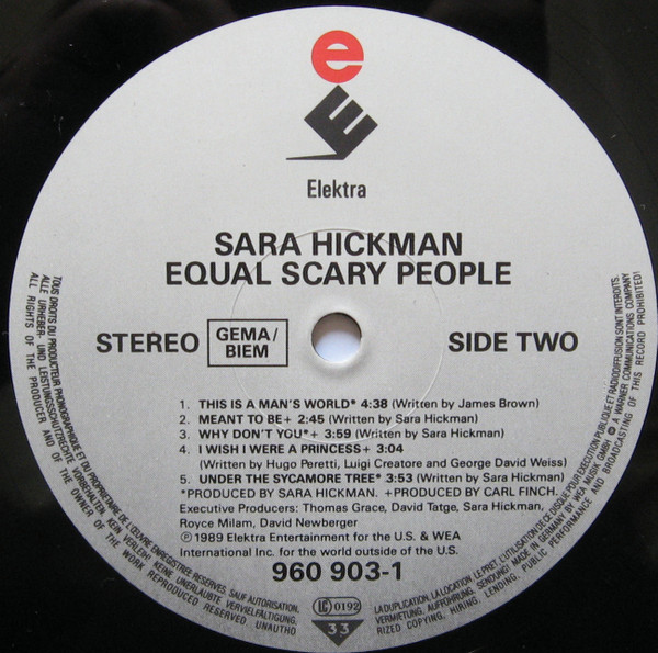 Cover zu Sara Hickman - Equal Scary People | 1989 | Vinyl | Rock | Europe