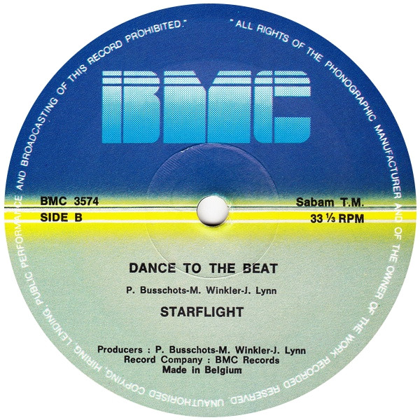 Cover zu Starflight - Dancer | 1984 | Vinyl | Electronic | Belgium
