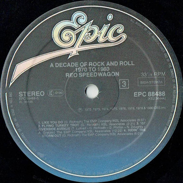 Cover zu REO Speedwagon - A Decade Of Rock And Roll 1970 To 1980 | 1980 | Vinyl | Rock | Europe