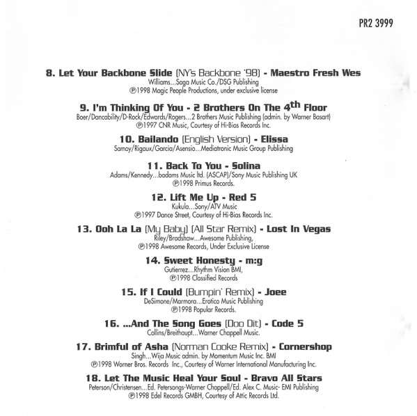 Cover zu Various - All Stars 1999 | 1998 | Vinyl | Electronic, Hip Hop, Rock, Reggae, Pop | Canada