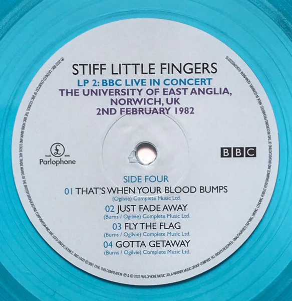Cover zu Stiff Little Fingers - BBC Live In Concert | 2022 | Vinyl | Rock | Europe Schallplatten Ankauf