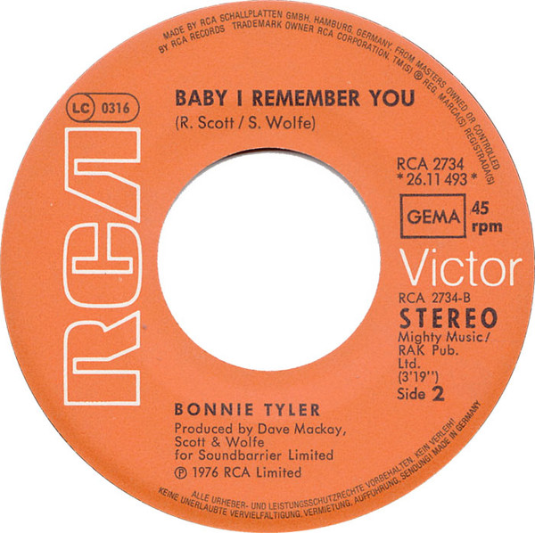 Cover zu Bonnie Tyler - Lost In France | 1976 | Vinyl | Rock | Germany Schallplatten Ankauf