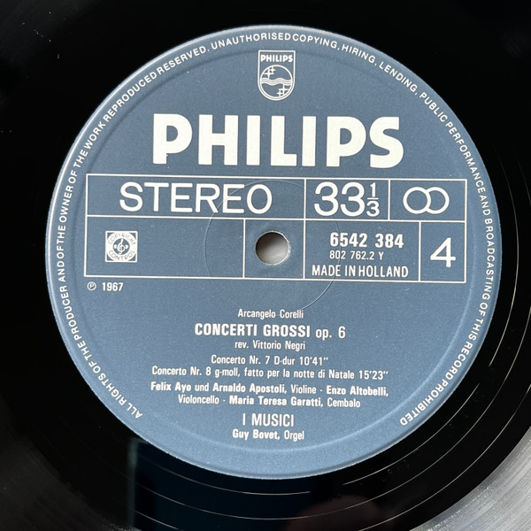 Cover zu Arcangelo Corelli, I Musici - 12 Concerti Grossi Op6 | Vinyl | Classical | Netherlands