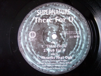Cover zu Supernature (2) - There For U | 1994 | Vinyl | Electronic | UK Schallplatten Ankauf