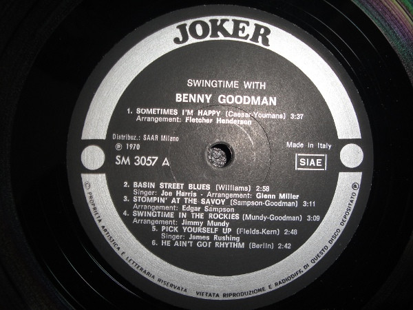Cover zu Benny Goodman - Benny Goodman | 1970 | Vinyl | Jazz | Italy Schallplatten Ankauf