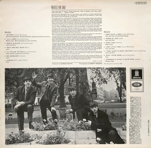 Cover zu The Beatles - Beatles For Sale | 1972 | Vinyl, LP, Album, Reissue, Stereo | Rock | Germany Schallplatten Ankauf