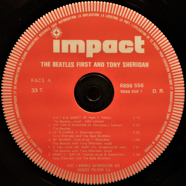 Cover zu The Beatles And Tony Sheridan - The Beatles First And Tony Sheridan | Vinyl, LP, Compilation, Reissue, Stereo | Rock | France