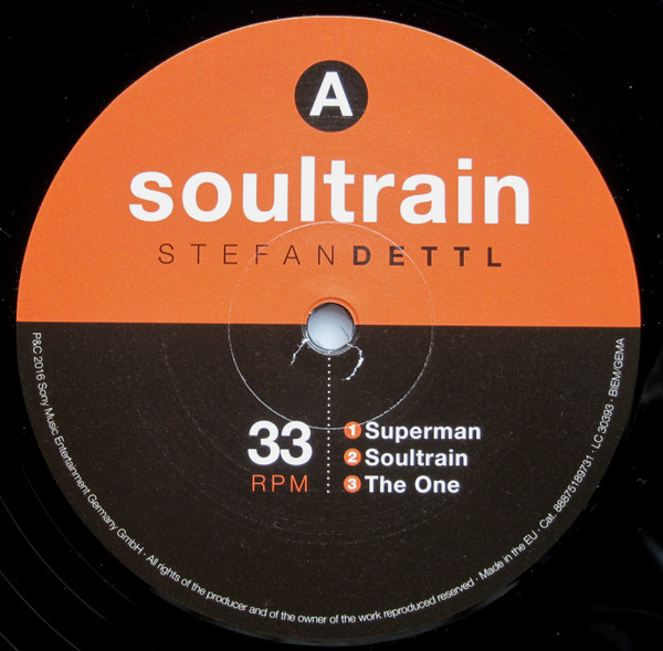 Cover zu Stefan Dettl - Soultrain | 2016 | Vinyl | Funk / Soul | Germany Schallplatten Ankauf
