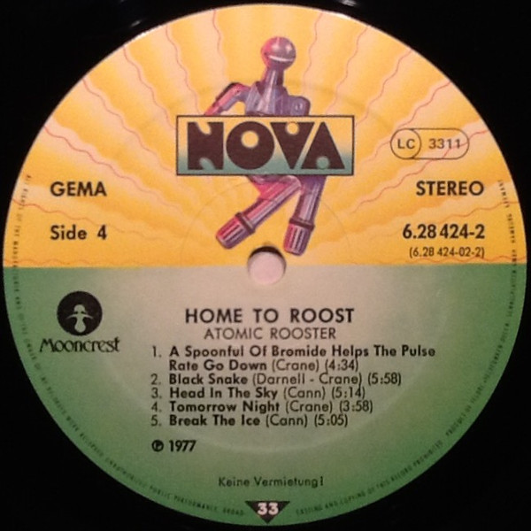 Cover zu Atomic Rooster - Home To Roost | 1977 | Vinyl, LP, Compilation, Stereo | Rock | Germany