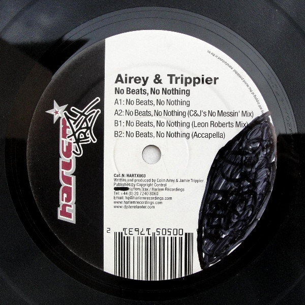 Cover zu Airey & Jamie Trippier - No Beats, No Nothing | 2003 | Vinyl | Electronic | UK Schallplatten Ankauf