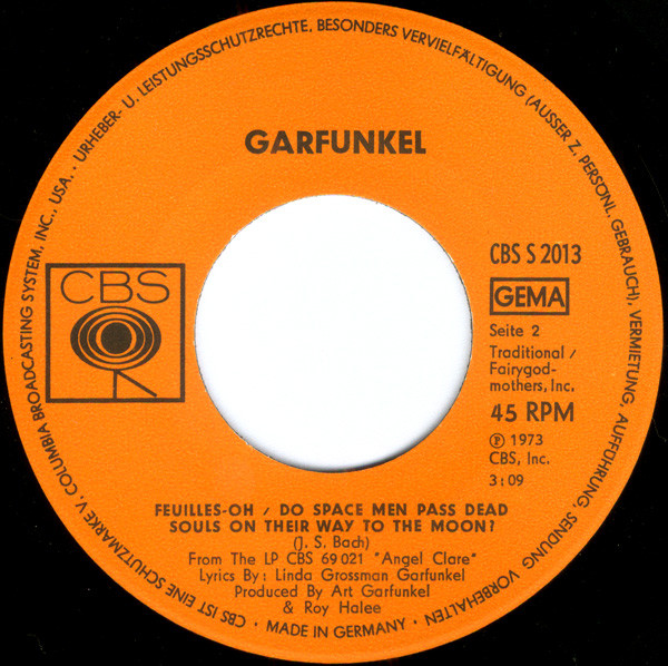 Cover zu Art Garfunkel - I Shall Sing | 1973 | Vinyl | Rock | Germany Schallplatten Ankauf