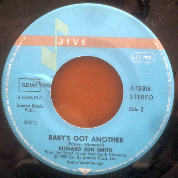 Cover zu Richard Jon Smith - Baby's Got Another | 1983 | Vinyl | Funk / Soul | Germany