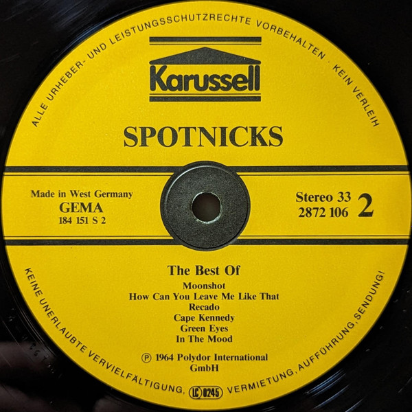 Cover zu The Spotnicks - The Best Of | Vinyl | Rock, Pop | Germany