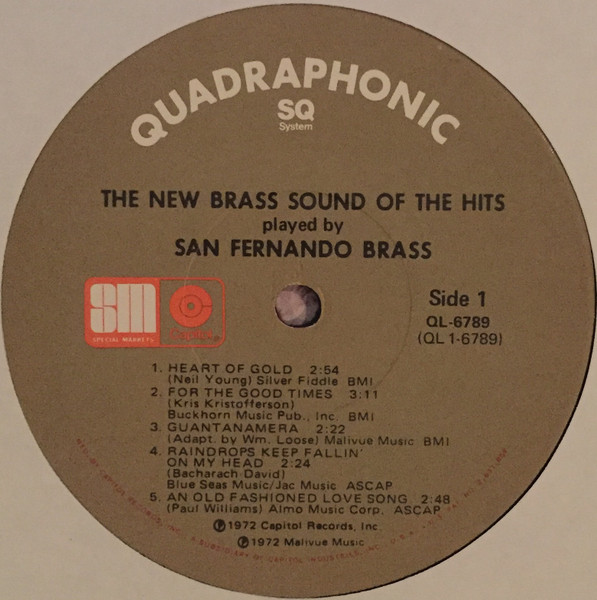 Cover zu San Fernando Brass & Voices - The New Brass Sound Of The Hits | 1972 | Vinyl | Jazz, Pop | US Schallplatten Ankauf