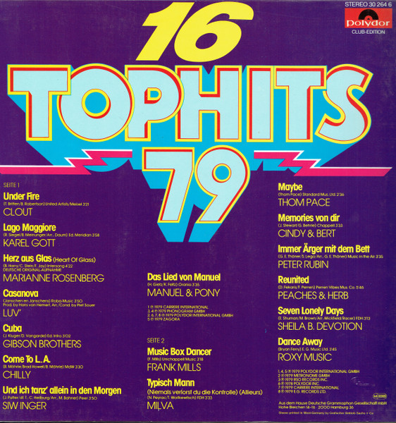 Cover zu Various - 16 Top Hits 79 | 1979 | Vinyl | Funk / Soul, Pop | Germany