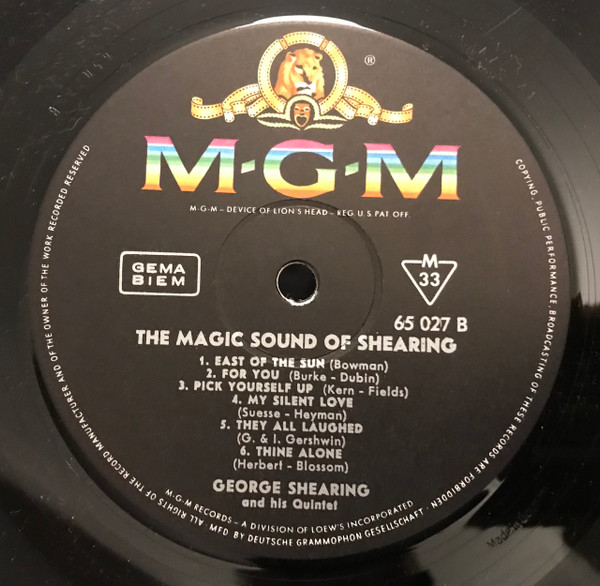 Cover zu The George Shearing Quintet - The Magic Sound Of Shearing | Vinyl | Jazz | Germany