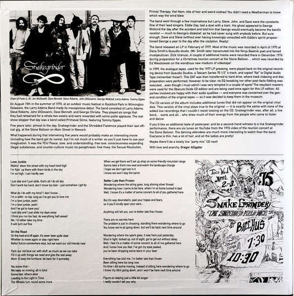 Cover zu Snakegrinder - ...And The Shredded Fieldmice | 2013 | Vinyl | Rock | US