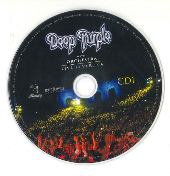 Cover zu Deep Purple With Die Neue Philharmonie Frankfurt - Live In Verona | 2022 | CD, Album, Reissue | Rock | Europe