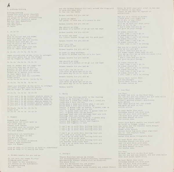 Cover zu Trio - Trio | 1982 | Vinyl, LP, Album, Stereo, Reissue | Electronic, Rock | Germany