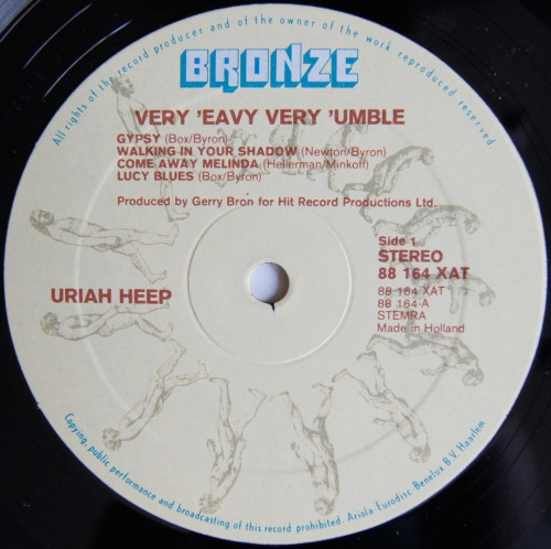 Cover zu Uriah Heep - ...Very 'Eavy ...Very 'Umble | 1974 | Vinyl | Rock | Netherlands Schallplatten Ankauf
