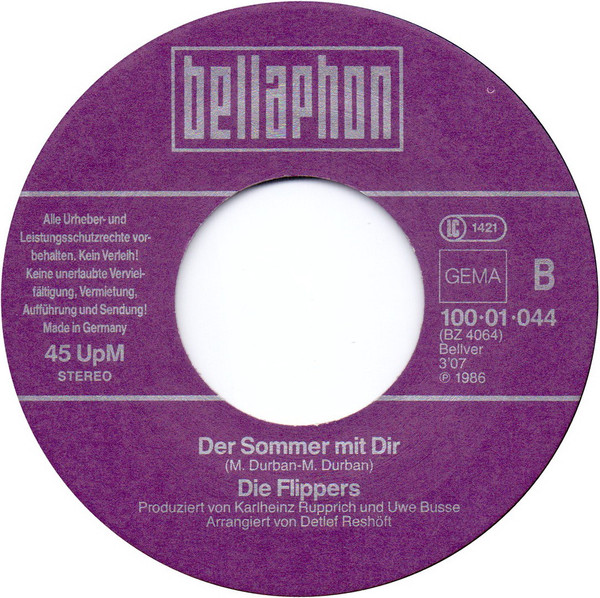 Cover zu Die Flippers - Die Rote Sonne Von Barbados | 1986 | Vinyl | Pop | Germany Schallplatten Ankauf