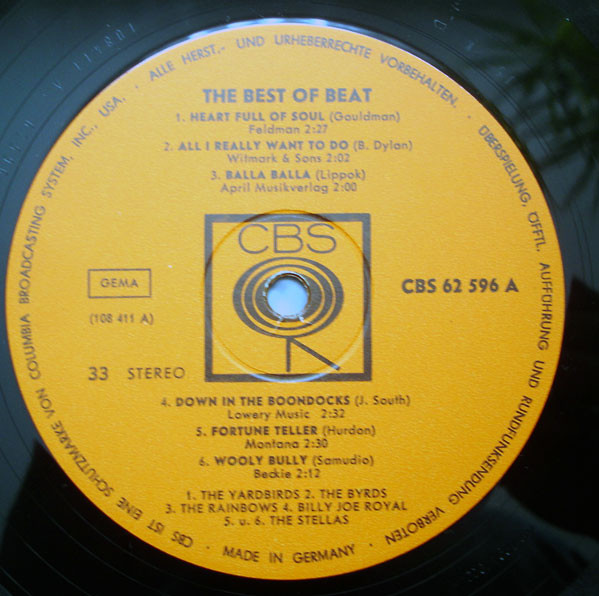 Cover zu Various - The Best Of Beat | 1965 | Vinyl | Rock, Pop | Germany Schallplatten Ankauf