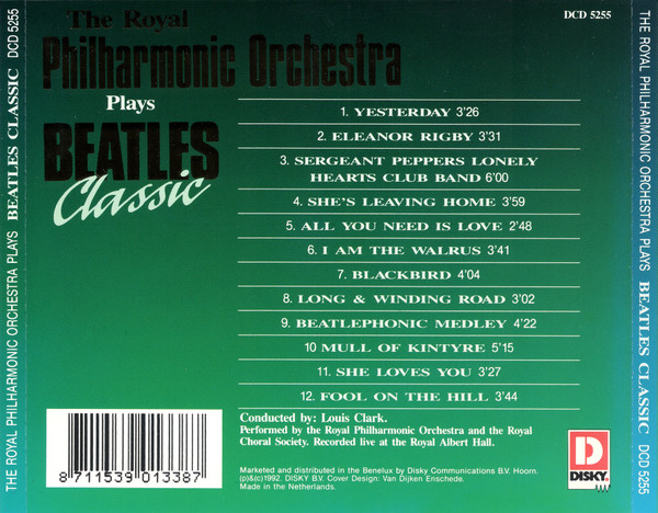 Cover zu Royal Philharmonic Orchestra , Conductor: Louis Clark - Plays Beatles Classic | Vinyl | Classical | Benelux Schallplatten Ankauf