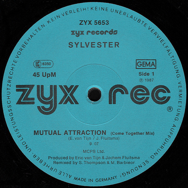 Cover zu Sylvester - Mutual Attraction | 1987 | Vinyl | Electronic | Germany