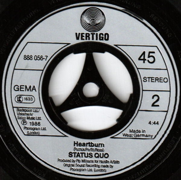 Cover zu Status Quo - In The Army Now | 1986 | Vinyl, Stereo, 45 RPM, 7