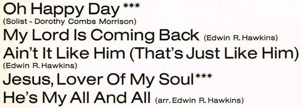 Cover zu Edwin Hawkins Singers - It's A Happy Day | 1970 | Vinyl | Funk / Soul | Germany Schallplatten Ankauf
