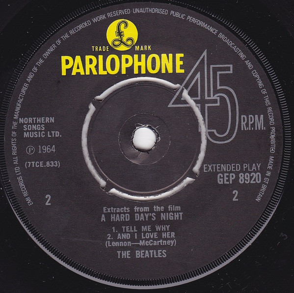 Cover zu The Beatles - Extracts From The Film A Hard Day's Night | 1978 | Vinyl | Rock | UK Schallplatten Ankauf