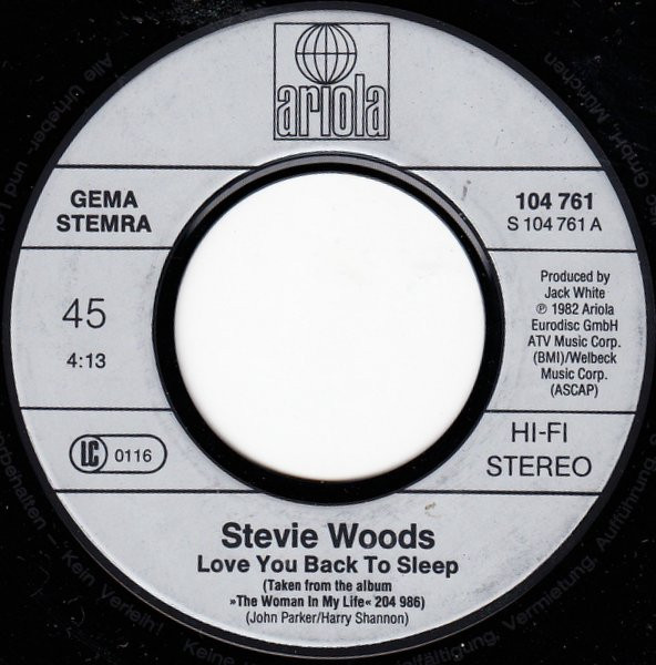 Cover zu Stevie Woods - Love You Back To Sleep | 1982 | Vinyl | Funk / Soul, Pop | Europe Schallplatten Ankauf