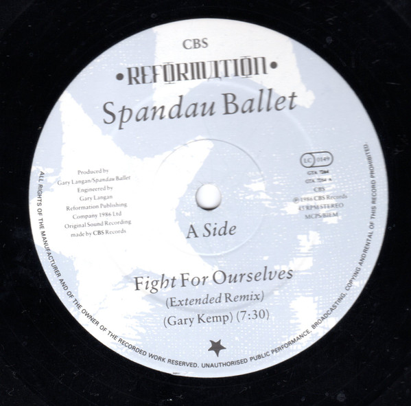 Cover zu Spandau Ballet - Fight For Ourselves (Extended Remix) | 1986 | Vinyl | Pop | UK Schallplatten Ankauf