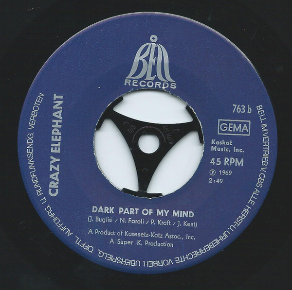 Cover zu Crazy Elephant - Gimme Gimme Good Lovin' | 1969 | Vinyl, 7