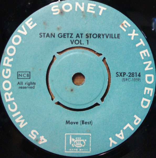Cover zu Stan Getz - At Storyville Vol. 1 | Vinyl | Jazz | Sweden Schallplatten Ankauf