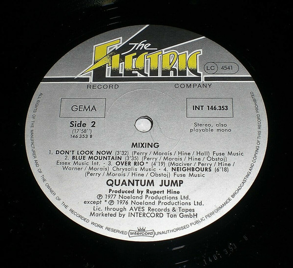 Cover zu Quantum Jump - Mixing | 1979 | Vinyl | Electronic, Jazz, Funk / Soul | Germany