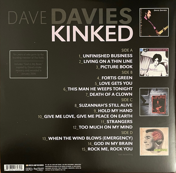 Cover zu Dave Davies - Kinked | 2022 | Vinyl | Rock | Worldwide