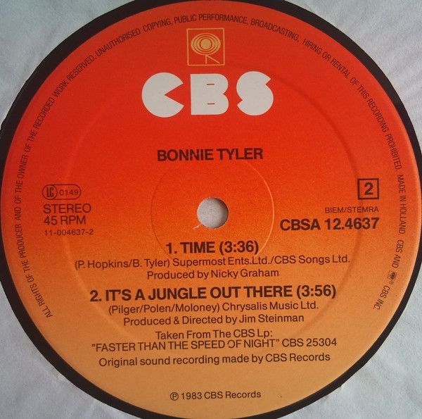 Cover zu Bonnie Tyler - Here She Comes | 1984 | Vinyl | Electronic | Netherlands