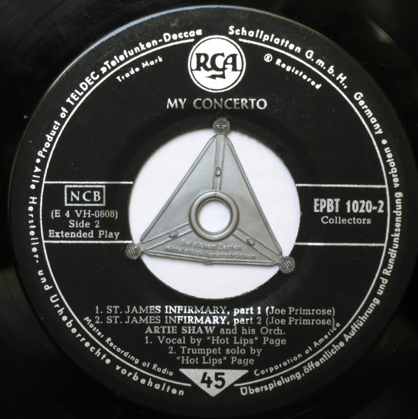 Cover zu Artie Shaw And His Orchestra - My Concerto | Vinyl | Jazz | Germany
