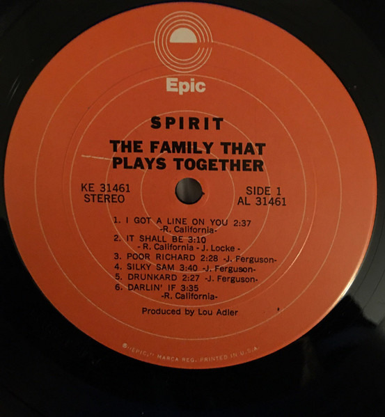 Cover zu Spirit (8) - The Family That Plays Together | Vinyl | Rock | US Schallplatten Ankauf
