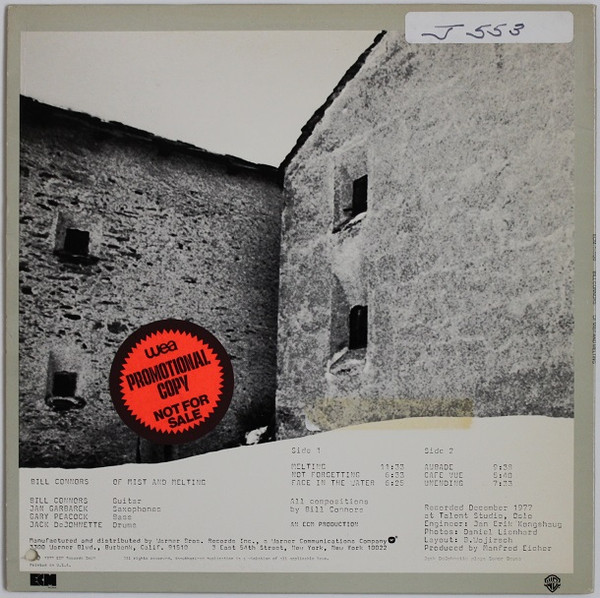 Cover zu Bill Connors - Of Mist And Melting | 1978 | Vinyl | Jazz | US