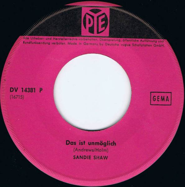 Cover zu Sandie Shaw - Du Weisst Nichts Von Deinem Glück (Long Live Love) | 1965 | Vinyl | Pop | Germany
