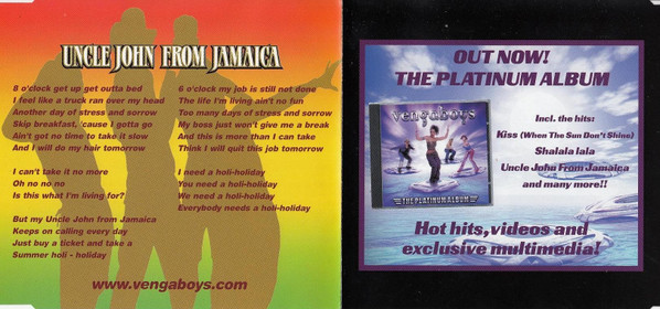 Cover zu Vengaboys - Uncle John From Jamaica | 2000 | Vinyl | Electronic | Germany